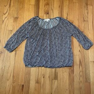 Michael Michael Kors Blouse Black and White Loose Fitting